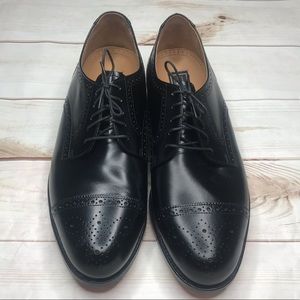 Men’s 10.5 Black Bostonian Brogue Cap toe Oxfords